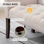 Banc de bout de lit avec capitonnage à boutons, banc d'entrée rembourré