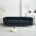 Luxurious Modern Tufted Velvet Sofa with Gold Metal Legs by Harper&Bright Designs