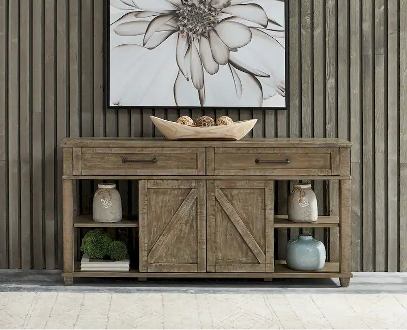 Liberty Furniture Parkland Falls Weathered Taupe Sofa Table