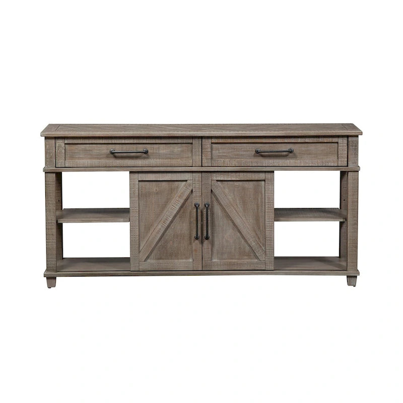 Console patinée taupe