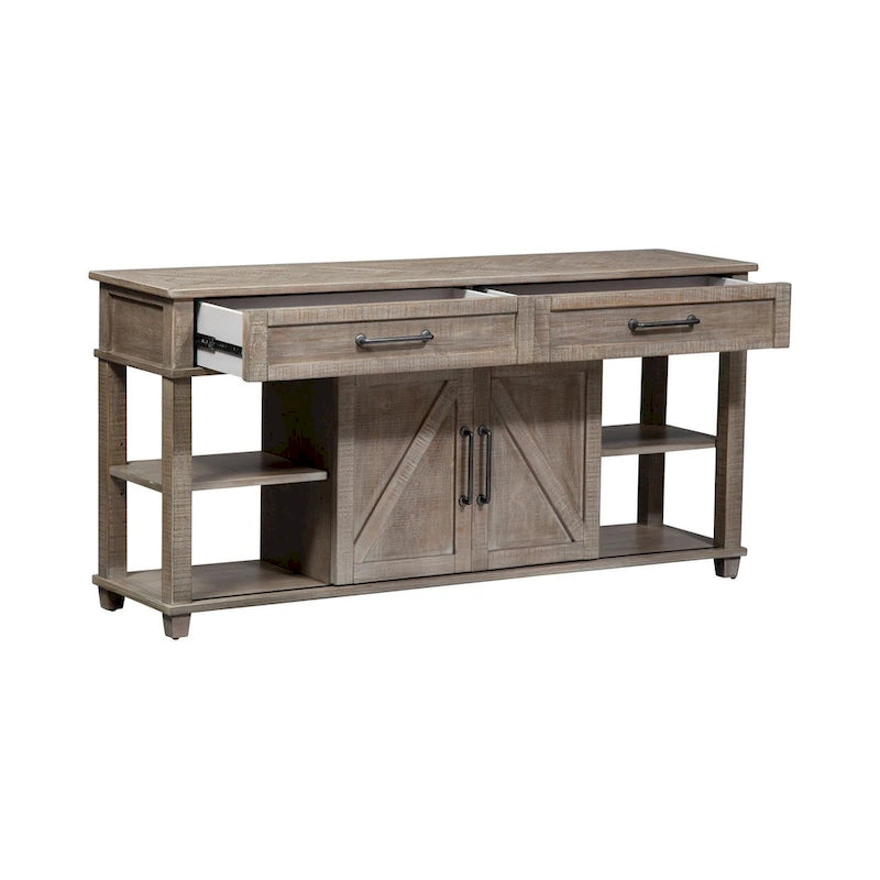 Console patinée taupe