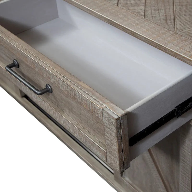 Console patinée taupe