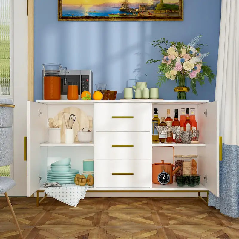 47.2L x 29.3H Buffet Armoire de rangement Vaisselier