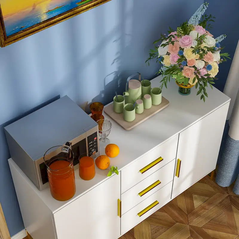 47.2L x 29.3H Buffet Armoire de rangement Vaisselier