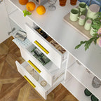 47.2L x 29.3H Buffet Armoire de rangement Vaisselier