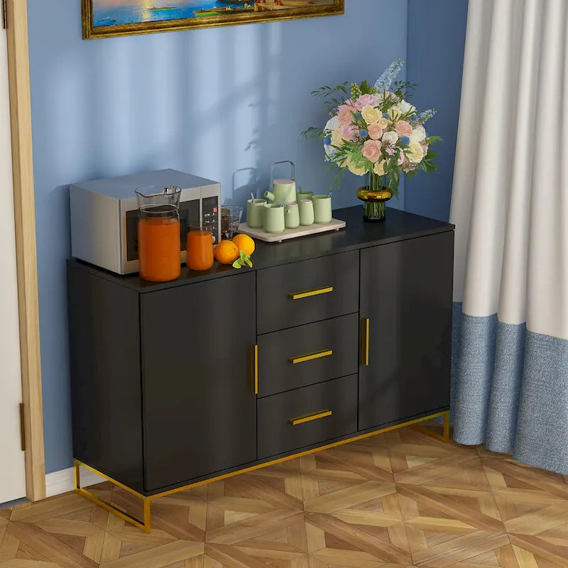 47.2L x 29.3H Buffet Armoire de rangement Vaisselier