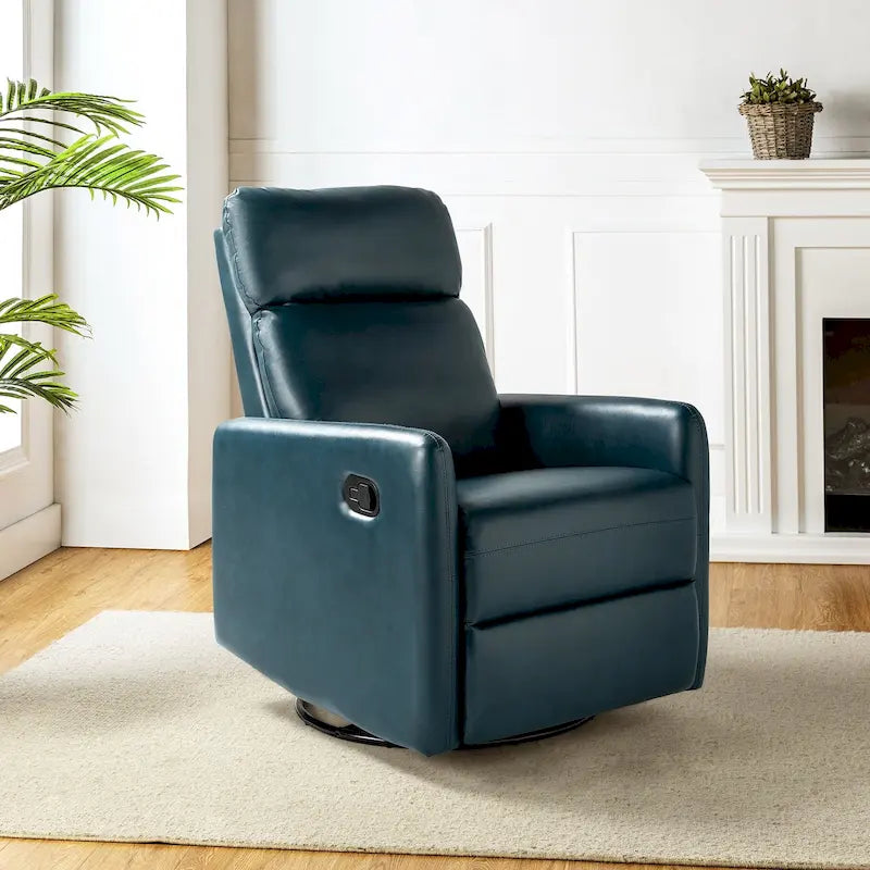 Fauteuil inclinable pivotant manuel Lyle avec base en métal