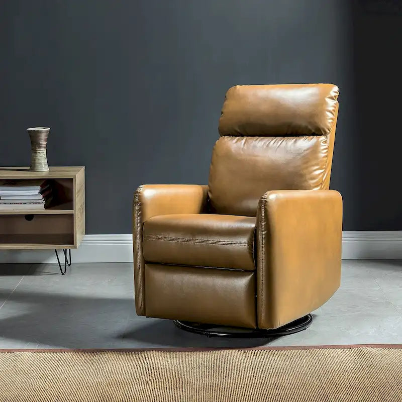 Fauteuil inclinable pivotant manuel avec base en métal