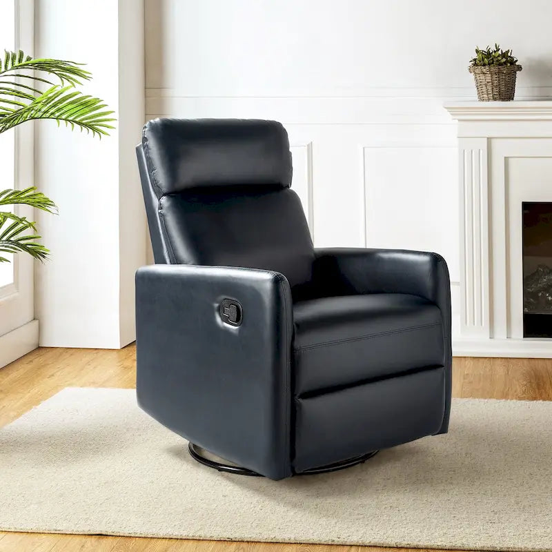 Fauteuil inclinable pivotant manuel avec base en métal
