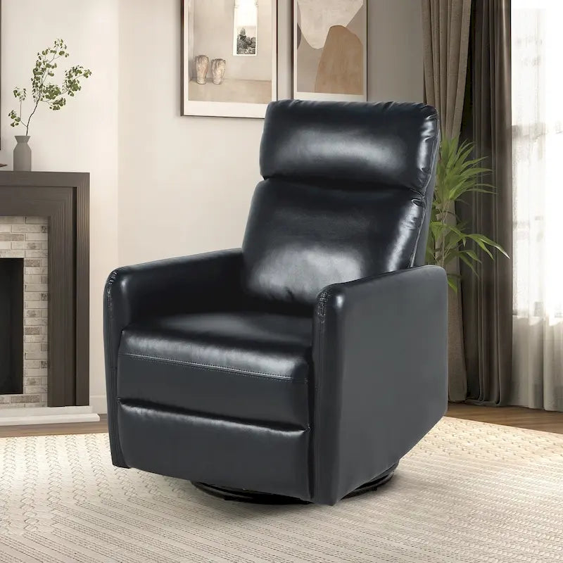 Fauteuil inclinable pivotant manuel avec base en métal