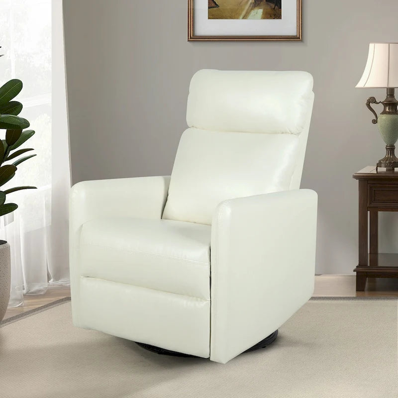 Fauteuil inclinable pivotant manuel avec base en métal