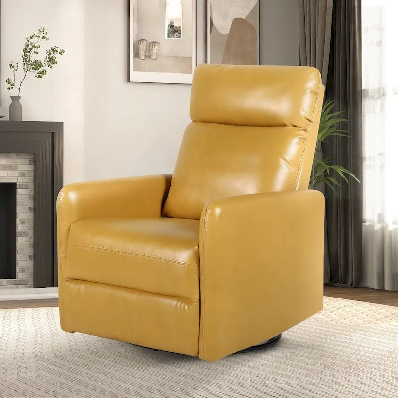 Fauteuil inclinable pivotant manuel avec base en métal