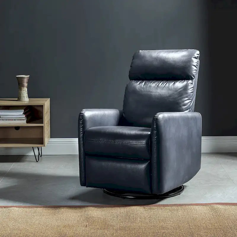 Lyle Manual Swivel Recliner with Metal Base