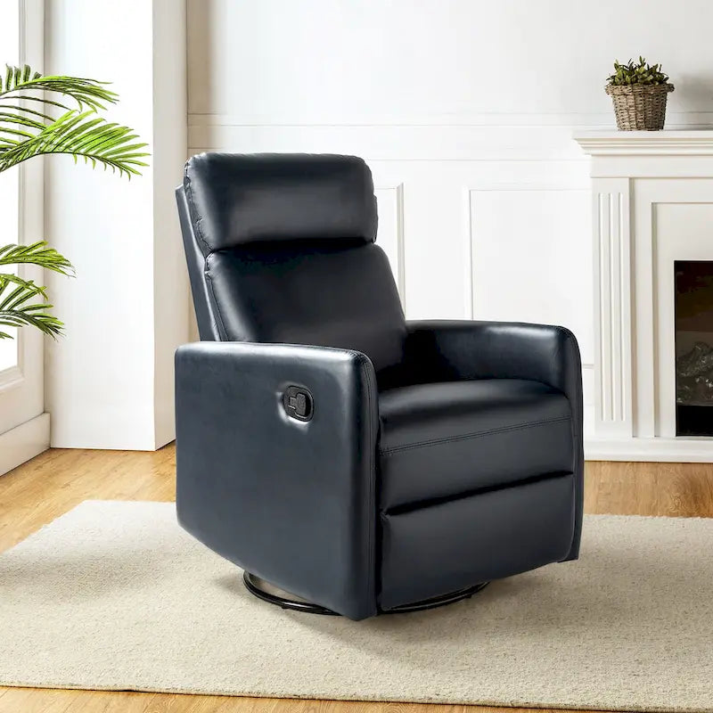 Fauteuil inclinable pivotant manuel Lyle avec base en métal