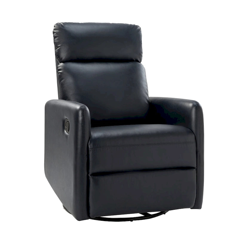 Fauteuil inclinable pivotant manuel Lyle avec base en métal