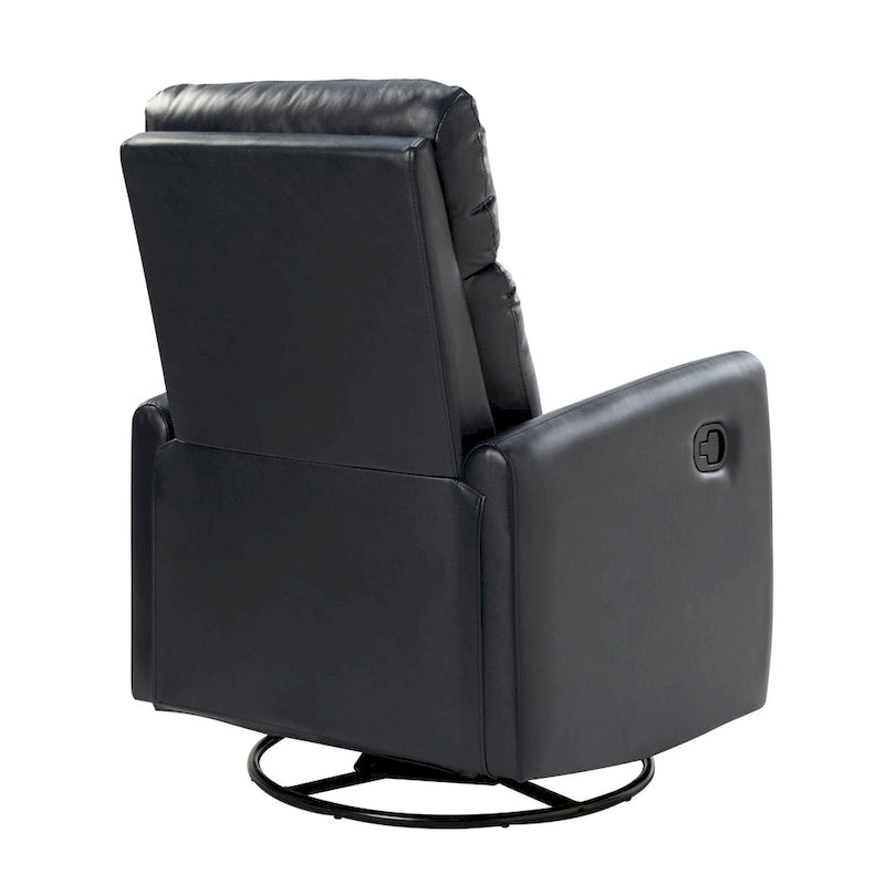 Fauteuil inclinable pivotant manuel Lyle avec base en métal