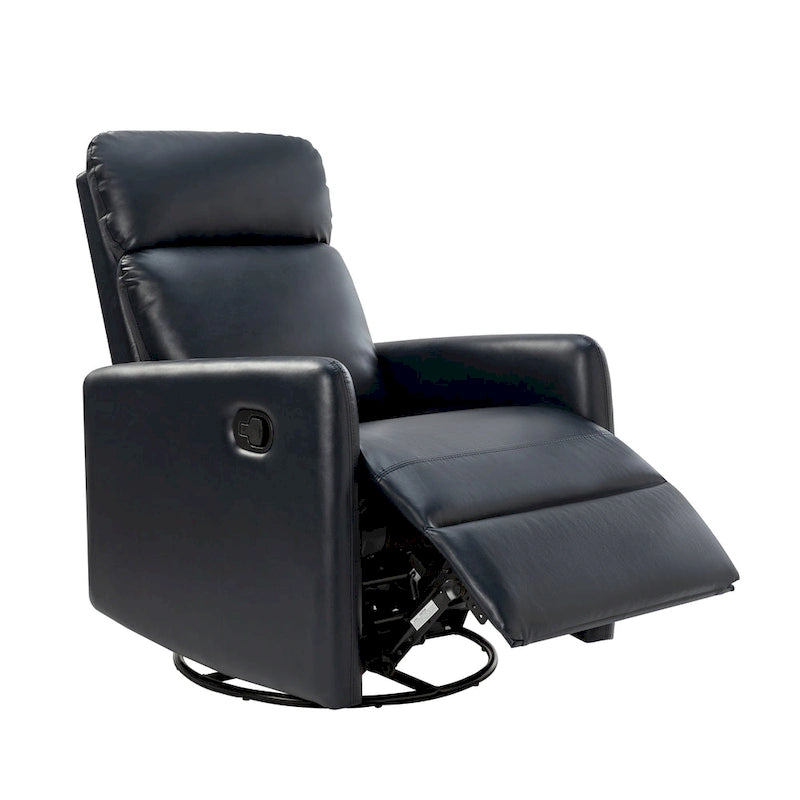 Fauteuil inclinable pivotant manuel Lyle avec base en métal
