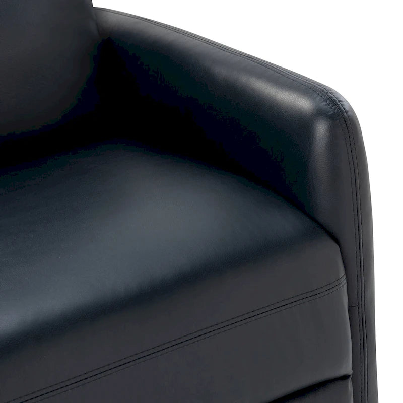 Fauteuil inclinable pivotant manuel Lyle avec base en métal