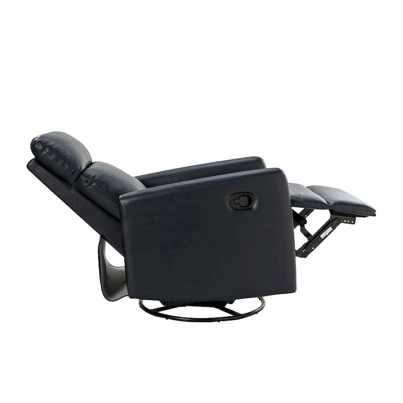 Fauteuil inclinable pivotant manuel Lyle avec base en métal