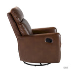 Fauteuil inclinable pivotant manuel avec base en métal