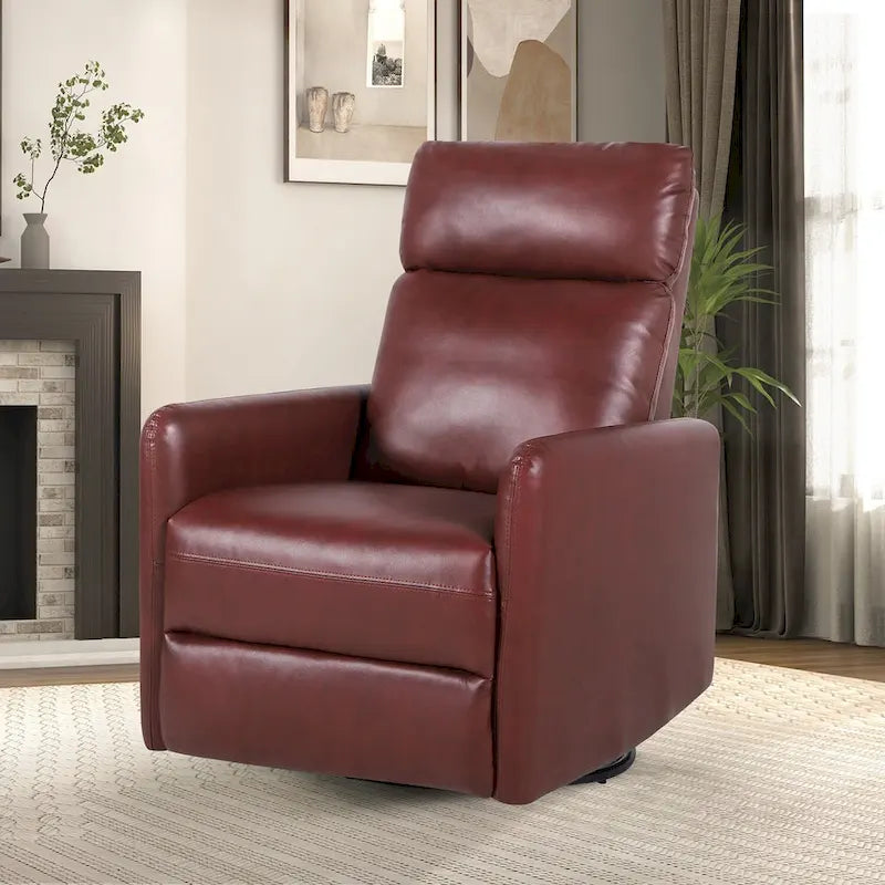 Fauteuil inclinable pivotant manuel Lyle avec base en métal
