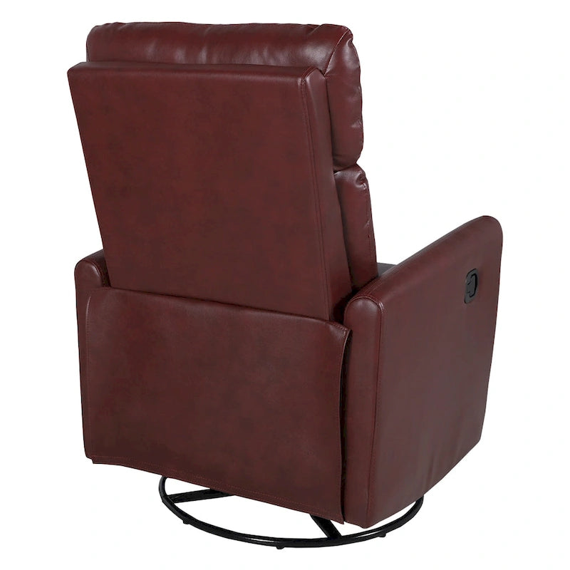 Fauteuil inclinable pivotant manuel Lyle avec base en métal