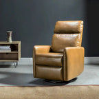Fauteuil inclinable pivotant manuel avec base en métal