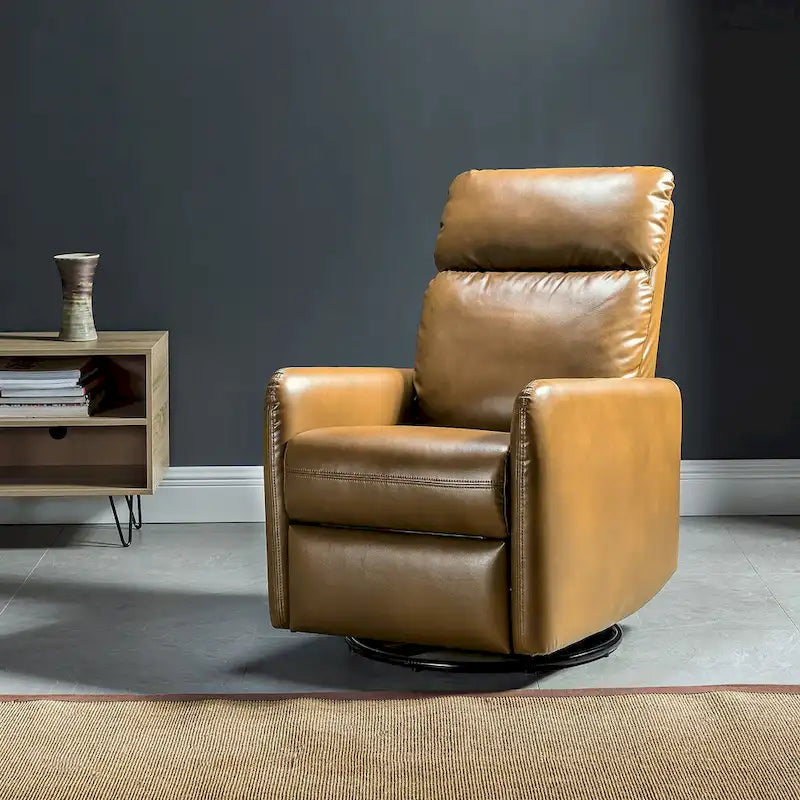 Fauteuil inclinable pivotant manuel Lyle avec base en métal