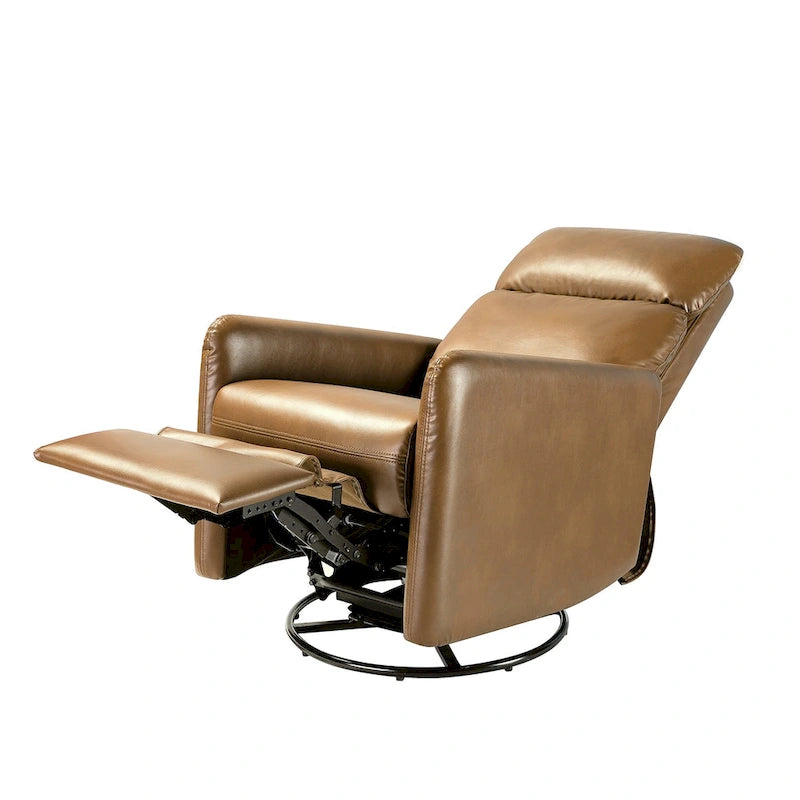 Fauteuil inclinable pivotant manuel Lyle avec base en métal