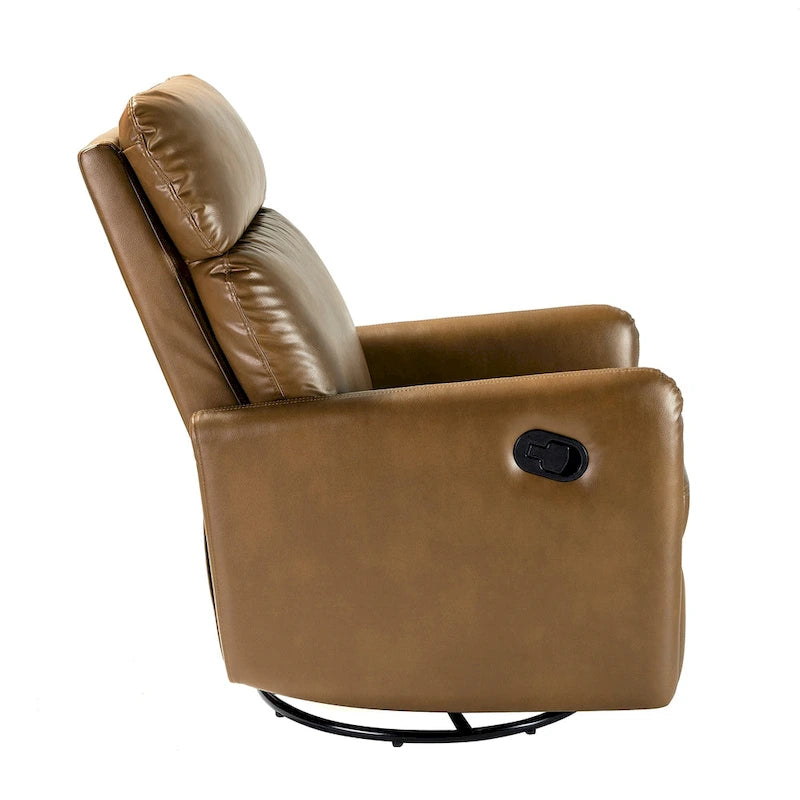 Fauteuil inclinable pivotant manuel Lyle avec base en métal