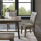 Chaise de salle à manger moderne (lot de 2), assise rembourrée avec pieds en bois massif pour salle à manger et cuisine