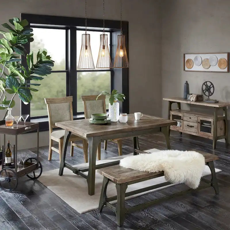 Chaise de salle à manger moderne (lot de 2), assise rembourrée avec pieds en bois massif pour salle à manger et cuisine