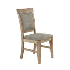 Chaise de salle à manger moderne (lot de 2), assise rembourrée avec pieds en bois massif pour salle à manger et cuisine