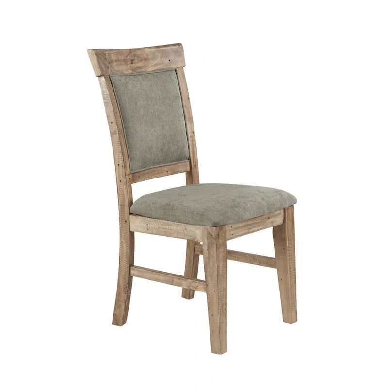 Chaise de salle à manger moderne (lot de 2), assise rembourrée avec pieds en bois massif pour salle à manger et cuisine