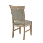 Chaise de salle à manger moderne (lot de 2), assise rembourrée avec pieds en bois massif pour salle à manger et cuisine