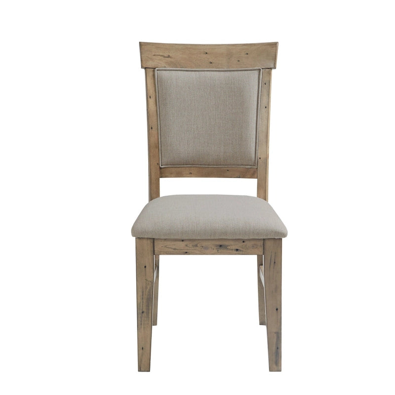 Chaise de salle à manger moderne (lot de 2), assise rembourrée avec pieds en bois massif pour salle à manger et cuisine