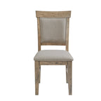 Chaise de salle à manger moderne (lot de 2), assise rembourrée avec pieds en bois massif pour salle à manger et cuisine