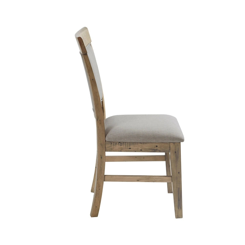 Chaise de salle à manger moderne (lot de 2), assise rembourrée avec pieds en bois massif pour salle à manger et cuisine