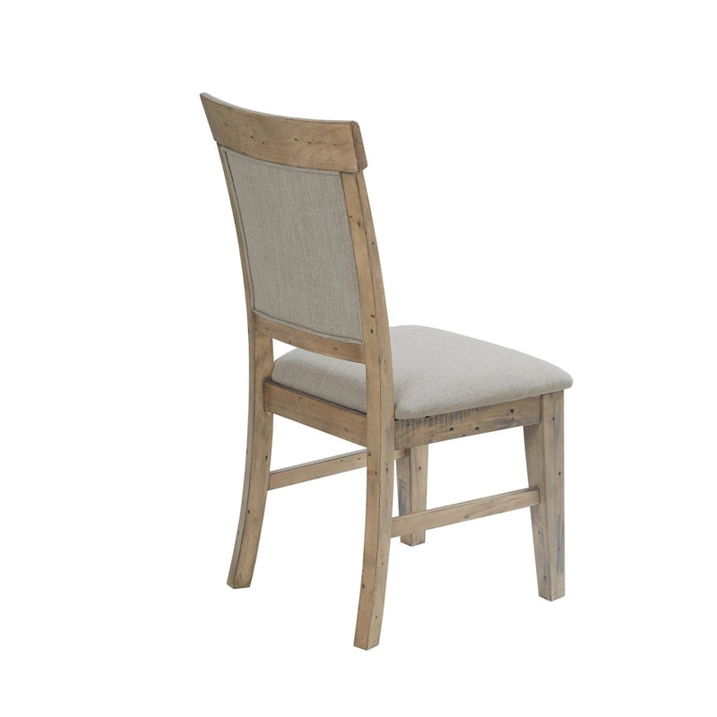 Chaise de salle à manger moderne (lot de 2), assise rembourrée avec pieds en bois massif pour salle à manger et cuisine