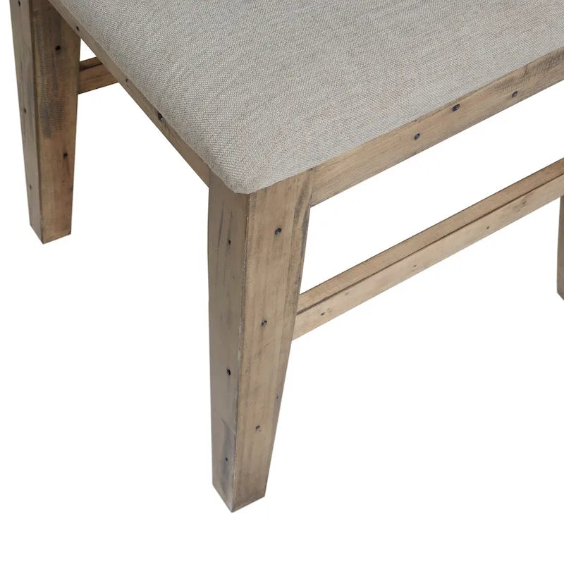 Chaise de salle à manger moderne (lot de 2), assise rembourrée avec pieds en bois massif pour salle à manger et cuisine