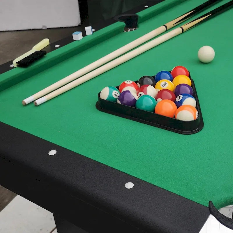 65.7 Tables de jeux portables 3-en-1, Billard, Tennis de table, Plateau de table pour la maison - S.O.