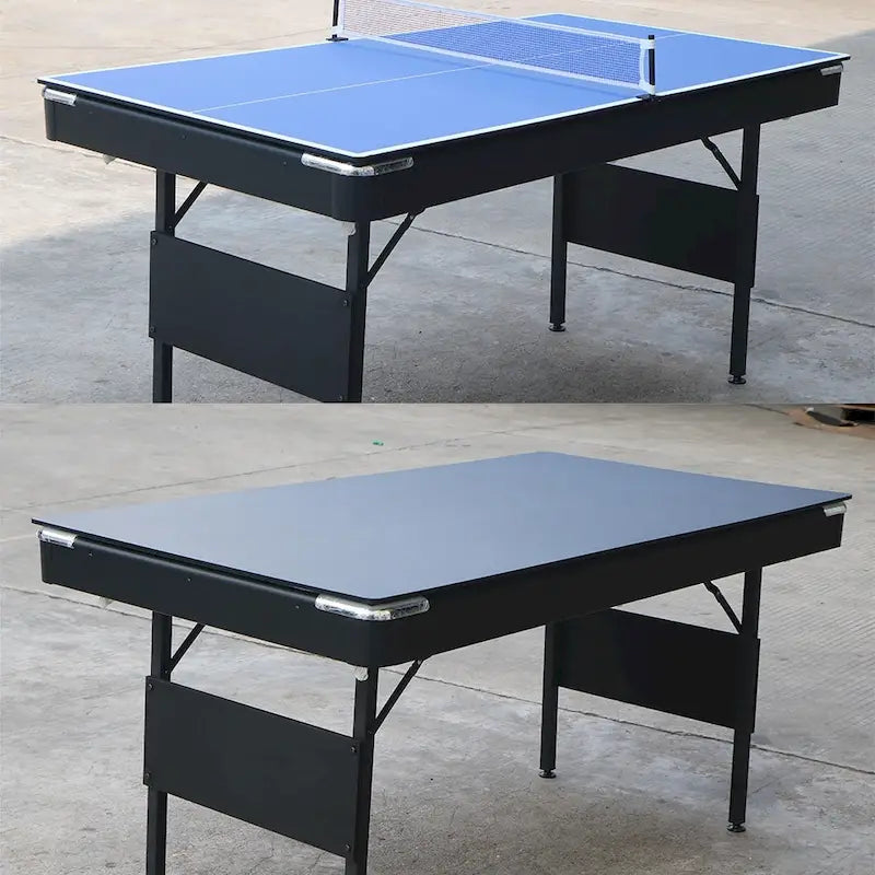 65.7 Tables de jeux portables 3-en-1, Billard, Tennis de table, Plateau de table pour la maison - S.O.