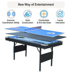 65.7 Tables de jeux portables 3-en-1, Billard, Tennis de table, Plateau de table pour la maison - S.O.