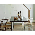 de 2 chaises de salle à manger modernes en bois avec dossier en Y, accoudoirs et assise en chanvre pour la maison, le restaurant et le bureau
