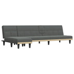 Canapé convertible d'angle Gris foncé 100,4x55,1x27,6 Tissu - 100,4 x 55,1 x 27,6
