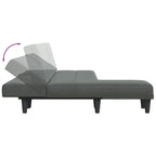 Canapé convertible d'angle Gris foncé 100,4x55,1x27,6 Tissu - 100,4 x 55,1 x 27,6