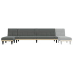 Canapé convertible d'angle Gris foncé 100,4x55,1x27,6 Tissu - 100,4 x 55,1 x 27,6