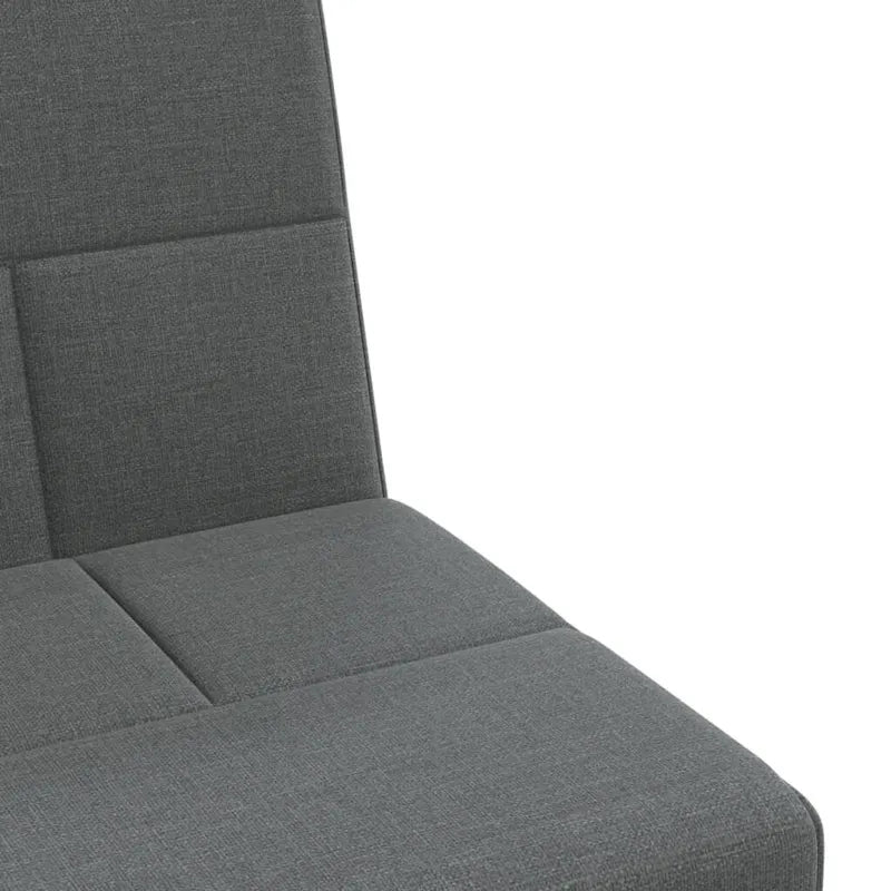 Canapé convertible d'angle Gris foncé 100,4x55,1x27,6 Tissu - 100,4 x 55,1 x 27,6