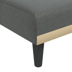 Canapé convertible d'angle Gris foncé 100,4x55,1x27,6 Tissu - 100,4 x 55,1 x 27,6