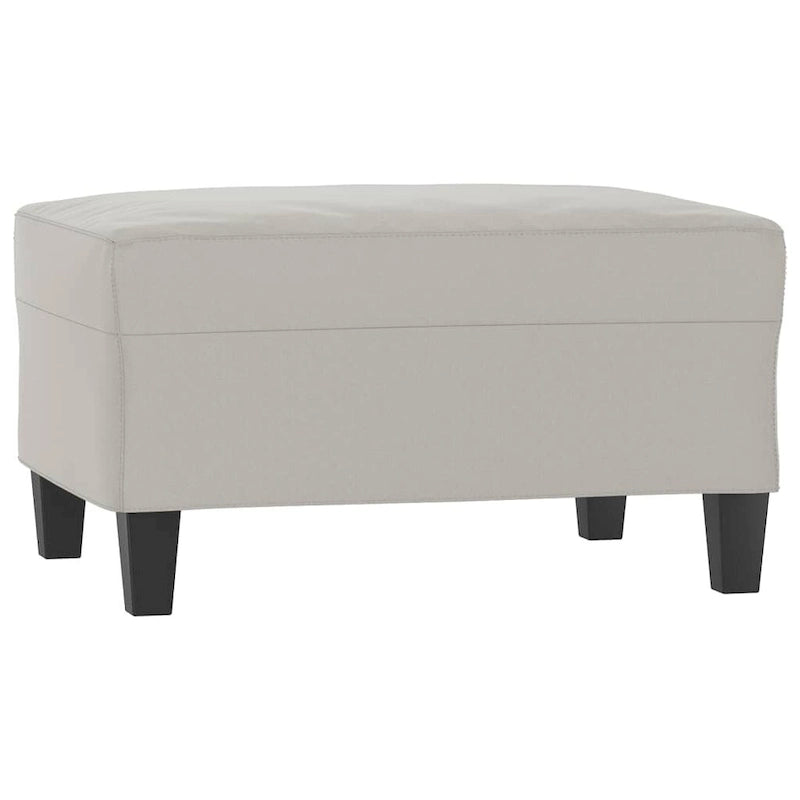 Canapé moderne avec fauteuil d'appoint rembourré avec pouf en tissu microfibre